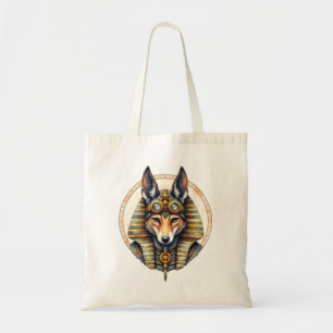 Bolsa Tote Fox Retrato de Steampunk Anubis