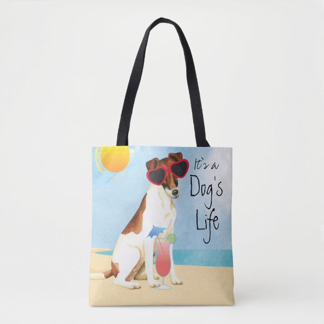 Bolsa Tote Fox Terrier suave de verão (Frente)