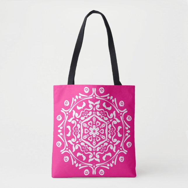 Bolsa Tote Foxglove Mandala (Frente)