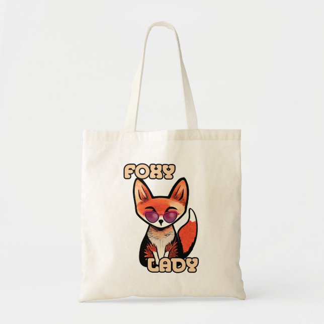 Bolsa Tote Foxy Lady | Raposa-branca (Frente)