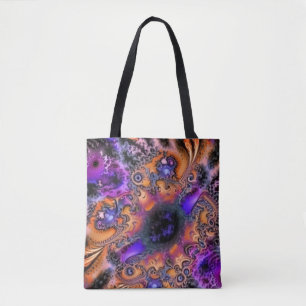 Bolsa Tote Fractais Galácticos