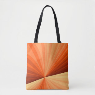 Bolsa Tote Fractal Gráfico de Baunilha Vermelha Abstrato Lar