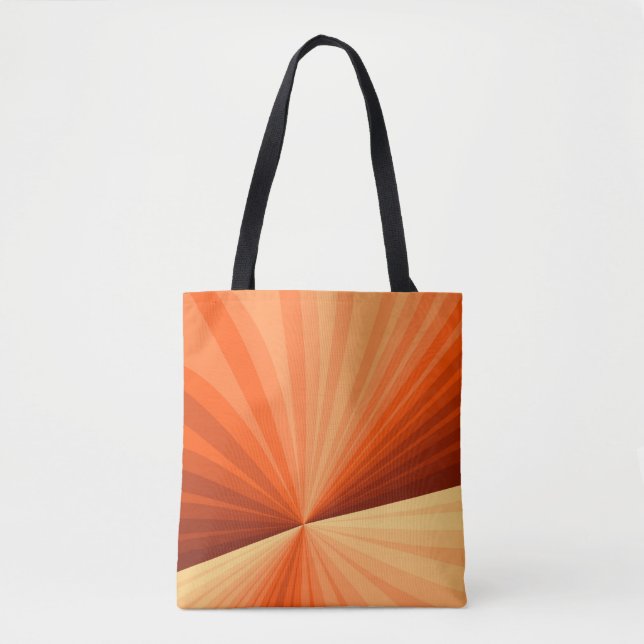 Bolsa Tote Fractal Gráfico de Baunilha Vermelha Abstrato Lara (Frente)