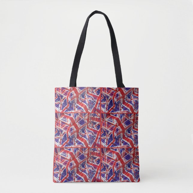 Bolsa Tote Fractal Union Jack (Frente)