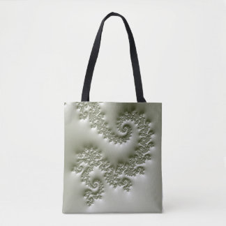 Bolsa Tote Fractal verde pálido