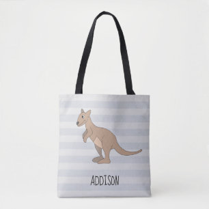 Bolsa Tote Fralda de Kangaroo Doodle & Name Kids, na Austrál