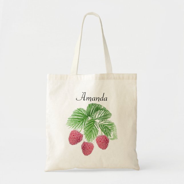 Bolsa Tote Framboesas vermelhas (Frente)