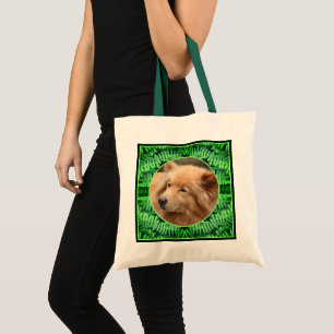 Bolsa Tote Frame Green Ferns Cria sua própria foto do Pet