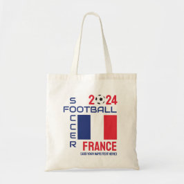 Bolsa Tote FRANCE Football Custom Name 2024 A Qualquer Ano