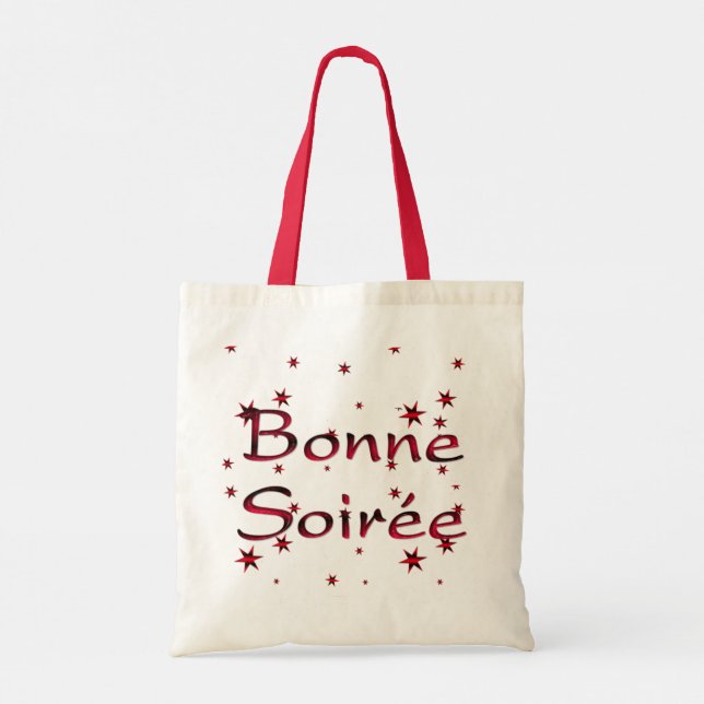 Bolsa Tote Francês: Bonne Soiree Tote Bag (Verso)