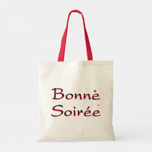 Bolsa Tote Francês: Bonne Soiree Tote Bag