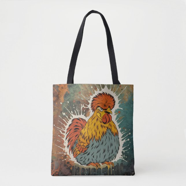 Bolsa Tote Frango em cores (Frente)
