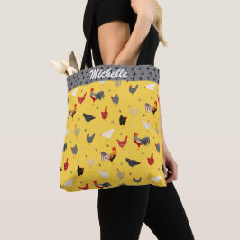 Bolsa Tote Frango Engraçado