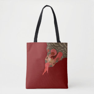 Bolsa Tote Frango Engraçado Para Baixo