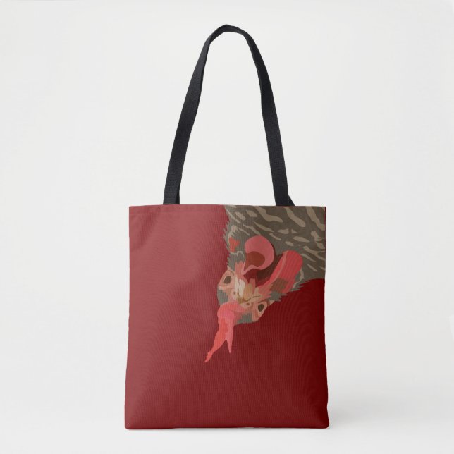 Bolsa Tote Frango Engraçado Para Baixo (Frente)