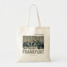 Bolsa Tote Frankfurt Alemanha Skyline Retro Vintage Souvenir