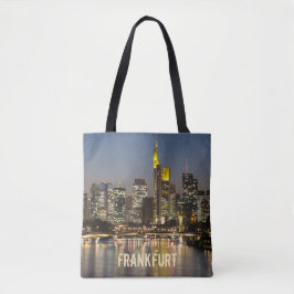 Bolsa Tote Frankfurt Skyline Alemanha Presente Vintage Souven