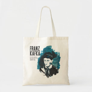 Bolsa Tote Franz Kafka Retrato com texto personalizado   Book