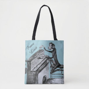 Bolsa Tote Franz Liszt Esboço Único por Maurice Sand 1837