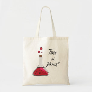 Bolsa Tote Frasco Venenoso Truque Adulto De Halloween Ou Bebi