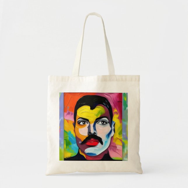 Bolsa Tote Freddie Mercury Tote Bag (Frente)