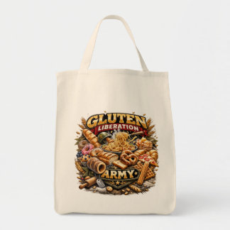 Bolsa Tote Free Gluten! Gluten Liberation Army Grocery Tote