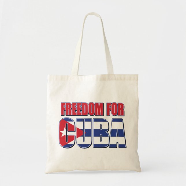 Bolsa Tote FREED-For-CUBA-FLAG (Frente)