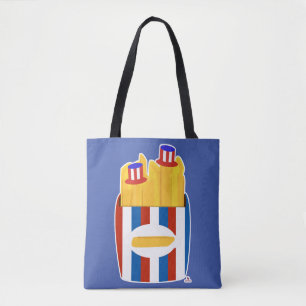 Bolsa Tote Freedom Fry Funny Epic Side Cartoon Americano