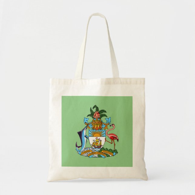 Bolsa Tote Freetown, Bahamas com Casaco de Armas (Eleuthera) (Frente)