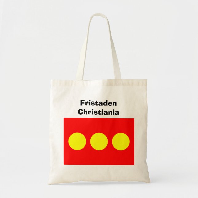 Bolsa Tote Freetown Christiania Flag (Frente)