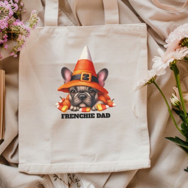 Bolsa Tote French Bulldog Cute Halloween Candy Costume (Criador carregado)