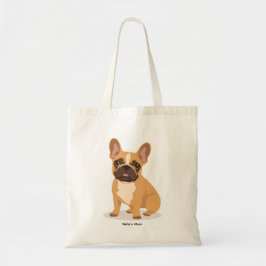 Bolsa Tote French Bulldog Tote Bag Playful Illustrated Dog
