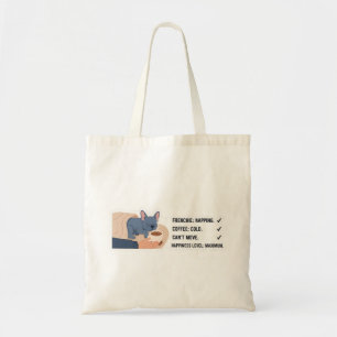 Bolsa Tote Frenchie Cochilando Café Frio Engraçado Bulldog Fr