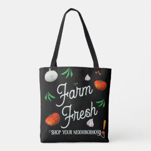 Bolsa Tote Fresco da fazenda, compre na sua vizinhança