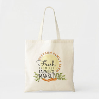 Bolsa Tote Fresco do Mercado do Agricultor Nome da Fazenda Lo