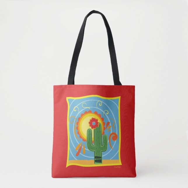 Bolsa Tote Frida Kahlo Cactus Graphic (Frente)