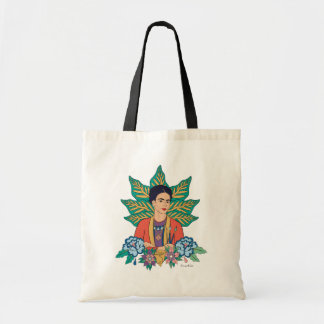 Bolsa Tote Frida Kahlo Colorful Floral Graphic