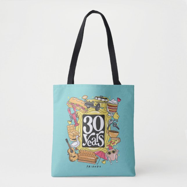 Bolsa Tote FRIENDS™ | 30 Anos Gráfico (Frente)