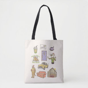 Bolsa Tote FRIENDS™   Ícones de Desenho Animado Gráfico