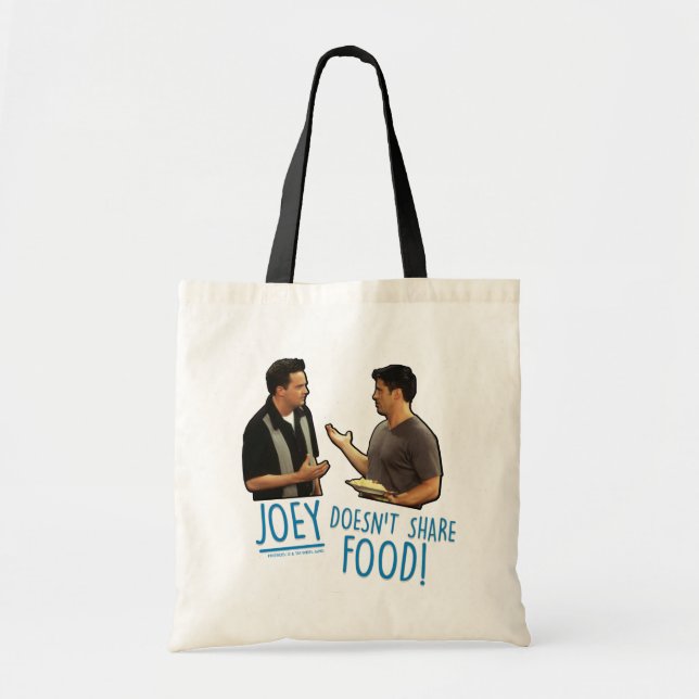 Bolsa Tote FRIENDS™ | Joey Não Divide Comida! (Frente)