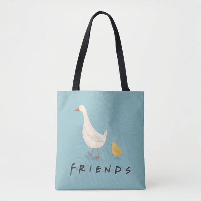 Bolsa Tote FRIENDS™ | O Pintinho e o Pato (Frente)