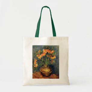 Bolsa Tote Fritillaries em um Vaso de Cobre por Vincent van G