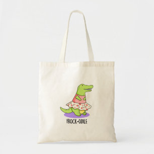 Bolsa Tote Frock-odile Funny Crocodile Pun