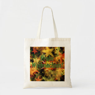 Bolsa Tote Frohe Weihnachten! Feliz Natal no gf alemão