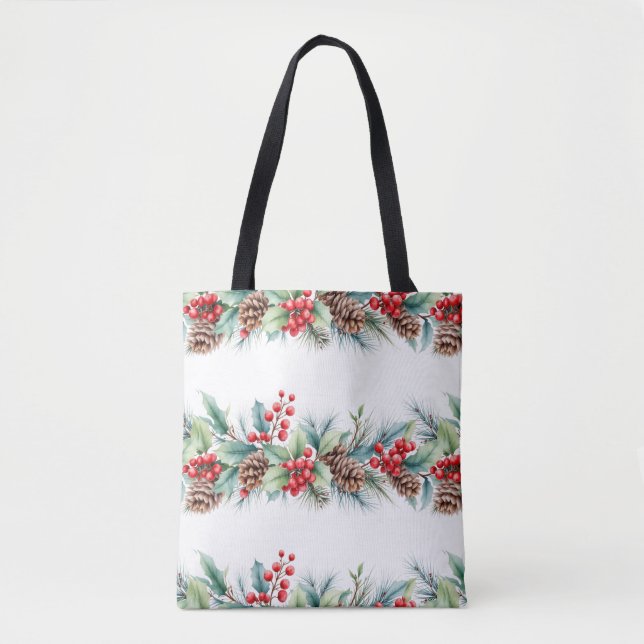 Bolsa Tote Fronteira Rústica em Aquarela (Frente)