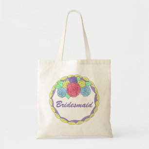 Bolsa Tote Frota Floral de Bolo de Casamento Partido Bridal d
