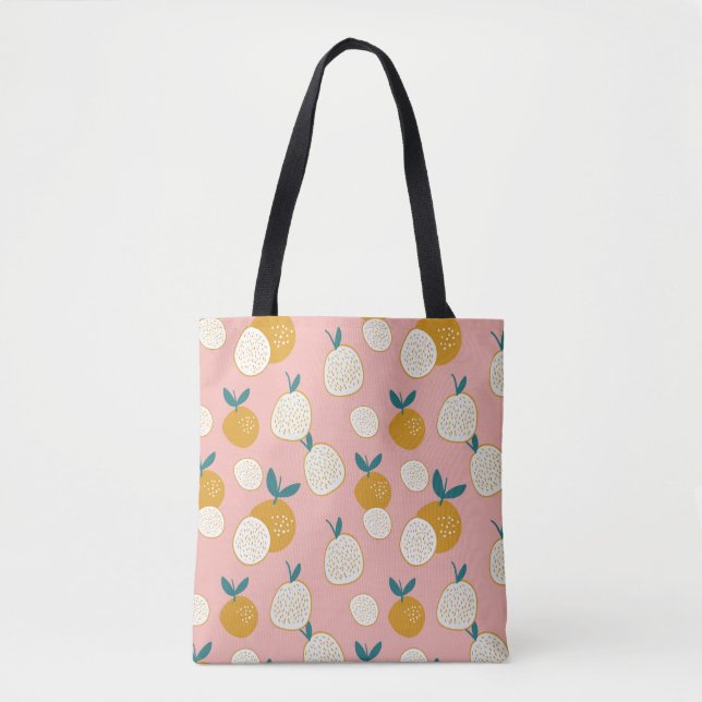 Bolsa Tote fruit seamless pattern background, print pattern (Frente)