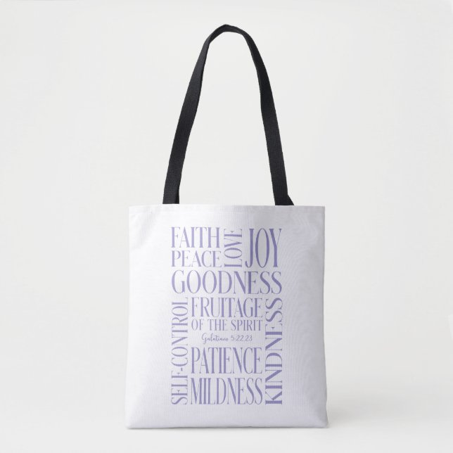 Bolsa Tote Fruitage of the Spirit Galatians 5 (Frente)