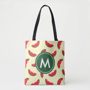 Bolsa Tote Fruity Summer Red Watermelon Monogramas