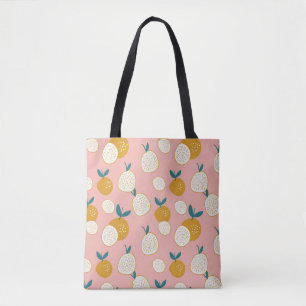 Bolsa Tote Fruta colorida, padrão de fundo perfeito.